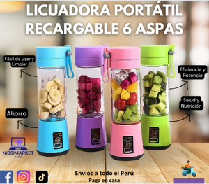 BlenderPro™ LICUADORA PORTÁTIL DE 6 ASPAS